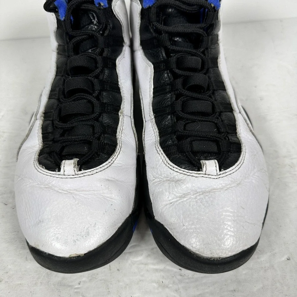 Nike Air Jordan Retro X 10 White & Blue‎ Shoes 310805-108 Sz 9.5 no Box